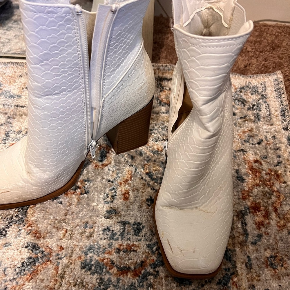 White boots